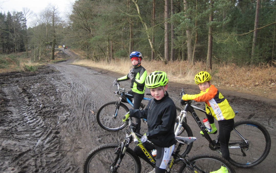 Frances, Theo & Riders Report on Feb Swinley Forest MTB “Lookout Ride”